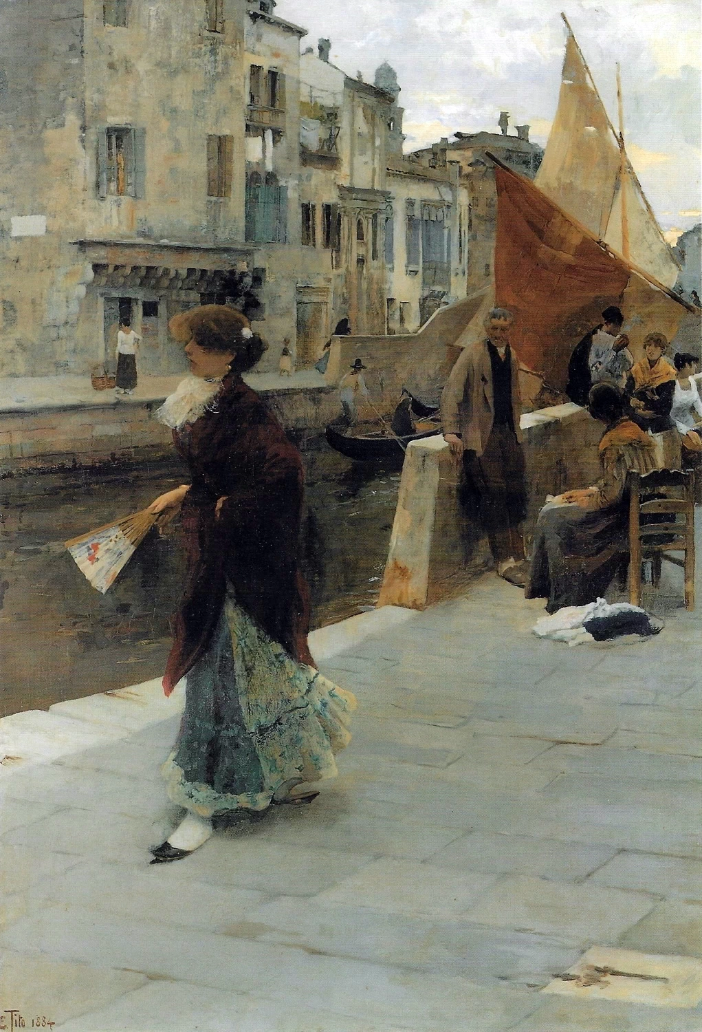  110-Ettore Tito-La fa la modela-1884 